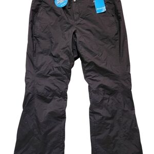 NWT COLUMBIA WATERPROOF SKI PANTS WOMAN SIZE 3X BLACK * NEW WITH TAG  *   SKI P